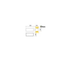 REDO 90373 LAMPRIS exteriérové nástěnné svítidlo  13W 771lm 3000K IP65 bílá