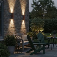 Exteriérové nástenné svietidlo Ideal lux 163635 GUN AP2 SMALL COFFEE 2xGU10 35W IP44 IP44