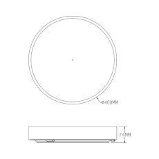LED stropné svietidlo 40 cm 1900 lm 3000-6000K zlaté Zuma Line NADI MS724-R400-GD