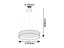 RABALUX 72032 Farenzo závesné svietidlo D575mm LED 40W/2000lm 3000+4000K čierna, šedá