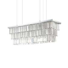 Závesné svietidlo Ideal lux 166360 MARTINEZ SP8 CROMO 8xE14 40W chróm