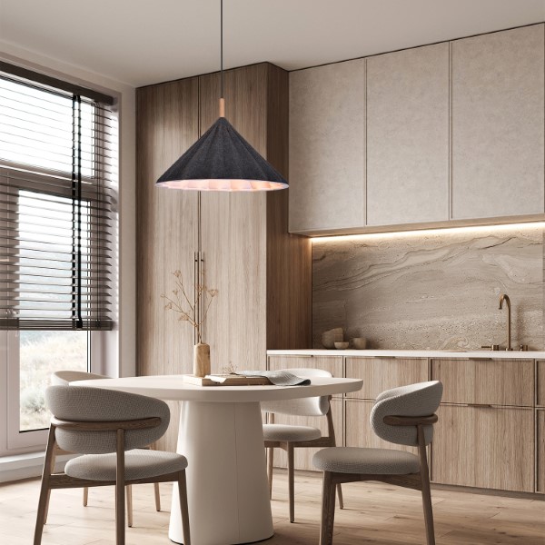 RABALUX 72164 Linavo závesné svietidlo D520mm 1xE27 čierna, šedá