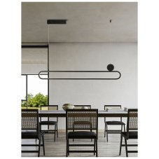 IMMAX 07231L NEO LITE OVALE Inteligentní závěsné LED svítidlo 50W 122cm černá