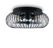 Stropní ventilátor se světlem 3x E27 čierna matná IP20 TRIO Reality JOHANNA R66884032 časovač