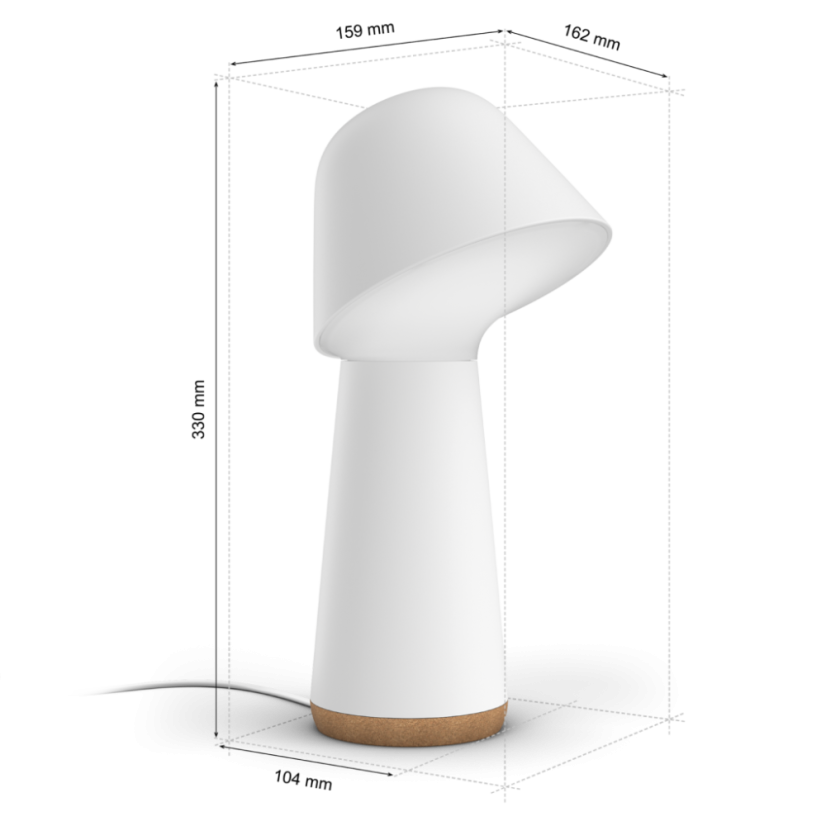 Philips Hue White and color ambiance 8720169262997 Twilight stolná lampička LED V330mm 13,4W/1380lm 2000-6500K+RGB biela