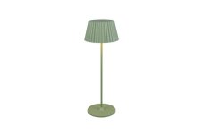 TRIO Reality R57706149 SUAREZ venkovní stolní lampa SMD LED V390mm 1,5W/200lm 3000K IP44 pistáciová, černá, nabíjecí baterie, USB-C port, nabíjecí stanice, ON/OFF