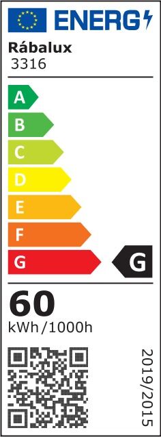 RABALUX 3316 Tesia stropní svítidlo LED D600mm 60W/5000lm 3000-6000K matná černá, bílá, stmívatelné, dálkové ovládaní