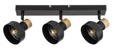 RABALUX 73057 Saskia stropné bodové svietidlo/spot 3xE14 čierna, drevo