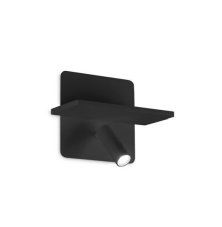 Ideal Lux 287300 PIANO nástenné svietidlo s vypínačom LED 11,5W 830/540lm 3000K čierna