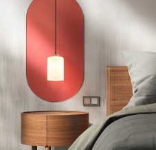 Závesné svietidlo 1x E27 drevo, opálová IP20 GLOBO lighting ROWENA 15977H
