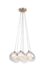 RABALUX 72304 Rosehip závesné svietidlo D450mm 7xG9 champagne, viacfarebná