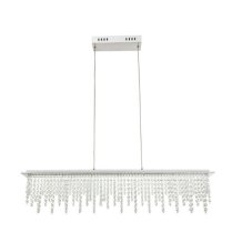 GLOBO 68405-24H SCALA krištálové závěsné svítidlo LED 24W/1700lm 3000-4500-6000K chrom, stmívatelné, dálkové ovládaní