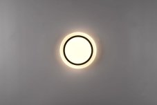 TRIO Reality R67042832 ATRIA stropní svítidlo SMD LED D270mm 10,5W/1080lm 3000-6000K černá matná, bílá, stmívatelné, dálkový ovladač, starlight efekt