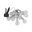 33708- 10 GLOBO Exteriérové ​​solární LED svítidlo, dekorativní řetěz s 10 hruškami na osvětlení zahrady nebo terasy, 10x 0,3W 2700K IP44