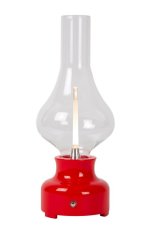 LUCIDE 74516/02/32 JASON stolní lampička V300mm LED 2W/122lm 3000K červená, nabíjecí baterie, 3StepDIM