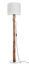 GLOBO 40210146X NORIN stojací lampa V1400mm 1xE27 dřevo, bílá