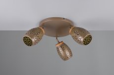 TRIO Reality R61573365 BIDAR stropní svítidlo D580mm 3xE14 kávová