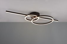 TRIO 643010332 MONTILLA stropní svítidlo SMD LED 54W/6300lm 2700-6000K černá matná, stmívatelné, dálkový ovladač