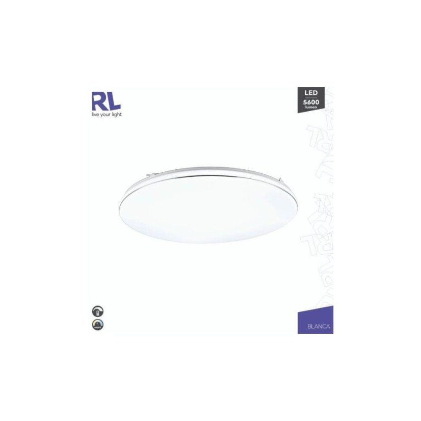 TRIO Reality R64144101 BLANCA stropné svietidlo SMD LED D530mm 46W/5600lm 4000K biela, switchdimmer
