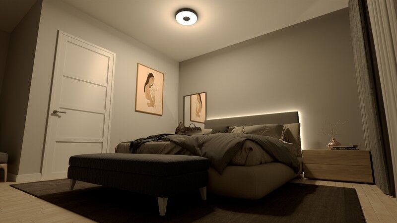 Philips 8720169301290 Coiner stropné svietidlo D389mm LED 24W/2700lm 2700K čierna, SceneSwitch