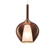 Závesné svietidlo 1x E27 medená IP20 Ideal Lux KALIQUE 359540