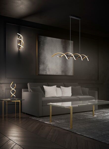 TRIO 341810208 SEQUENCE závesné svietidlo SMD LED 45W/5600lm 2300+3000+4000K matná mosadz, switchdimmer