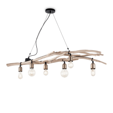Závěsné svítidlo Ideal lux 180922 DRIFTWOOD SP6 6xE27 60W černá