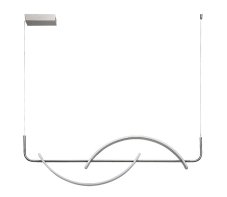 RABALUX 72233 Jarnelle závesné svietidlo LED 35W/2450lm 3000K saténová chrómová, biela