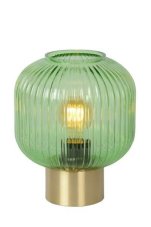 LUCIDE 45586/20/33 MALOTO stolová lampa Ø20cm E27/40W zelená/zlatá