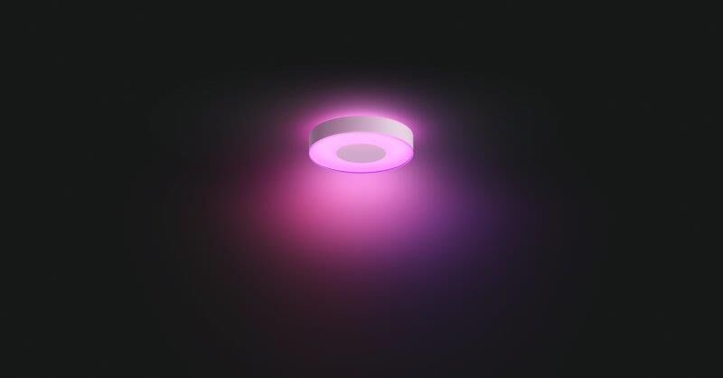 Philips HUE LED White and color Ambiance 41163/31/P9 Infuse M stropné svietidlo 33,5W 2350lm 2200-6500K+RGB 38,1cm biele stmievateľné BlueTooth