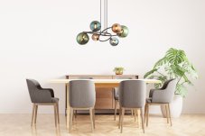 Závěsné svítidlo 6x G9 3000K šedá IP20 GLOBO lighting RIHA 56142-6H