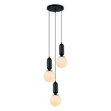 ITALUX PND-02340-3S-BK Aldeva závěsné svítidlo 3xE27 D400mm černá, bílá