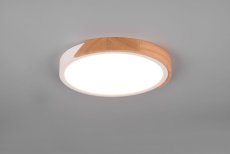 TRIO Reality R67201131 JANO stropné svietidlo SMD LED D310mm 20W/2400lm 3000K biela matná, imitácia dreva, switchdimmer