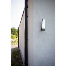 LUTEC 5288903118 KIRA exteriérové nástenné svietidlo LED 18W 1100lm 4000K IP54 tmavá šedá, pohybový senzor