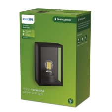 Philips 8720169266414 Outdoor Alzor venkovní nástěnné svítidlo 1xE27 IP44 černá