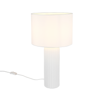 Stolná lampa 1x E27 biela matná IP20 TRIO Reality BLAIR R51811031