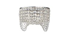 AZZARDO AZ1283 DECOline CARMEN WALL stropné krištálové svietidlo 2xG9 40W IP20 číre sklo