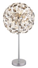 GLOBO 64135TC KATRINA stolná lampa V650mm 8xG9 3,5W/350lm 3000K chrómová, dymová