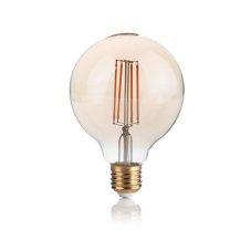 Ideal Lux 151717 LED žárovka E27 Vintage G95 4W/300lm 2200K jantarová, globe