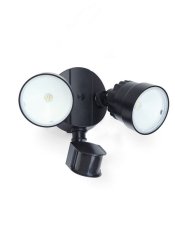 LUTEC 7622104330 SHRIMP II nástěnné LED svítidlo 12W 5000K IP54 černá se senzorem