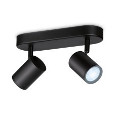 Philips WiZ Tunable white 8719514551831 IMAGEO bodové svítidlo 2xGU10 10W/700lm 2700-6500K černá stmívatelné