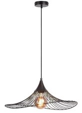 RABALUX 72004 Sombero závesné svietidlo 1xE27 D500mm matná čierna