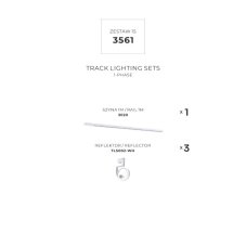Lištové svietidlá SET 3x GU10 (ES111) 1 m biela Zuma Line Master Track 3561