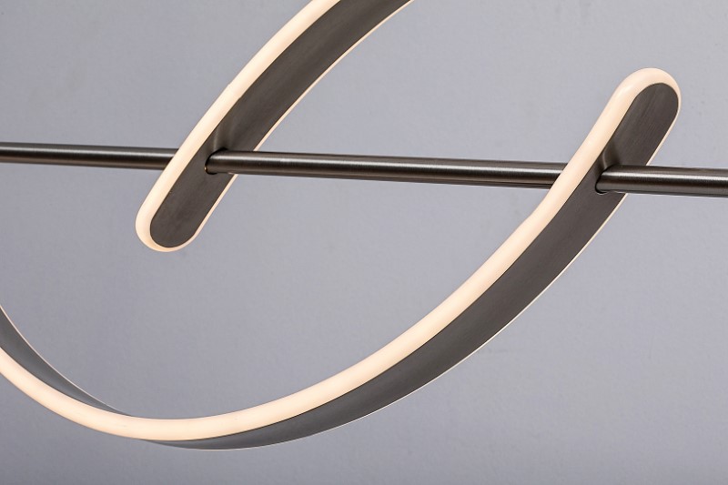 RABALUX 72233 Jarnelle závesné svietidlo LED 35W/2450lm 3000K saténová chrómová, biela