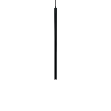 Závěsné svítidlo Ideal lux 156699 Ultrathin SP1 SMALL ROUND NERO 1xLED 12W / 760lm 3000K