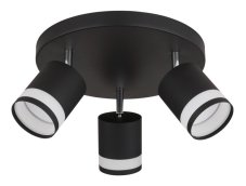 GLOBO 57852-3 LUCERO stropní bodové svítidlo/spot D300mm 3xGX53 7W 600/364lm 3000K černá, opálová