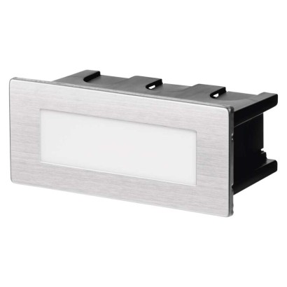 Emos ZC0110 LED AMAL vestavné svítidlo obdélník obdélník 123 × 53 × 61 mm 1,5W 55lm 4000K nerez