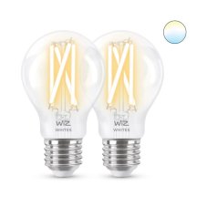 Philips Wiz Tunable white 8719514551053 LED žárovka Filament E27 A60 7W/806lm 2700-6500K 2-set
