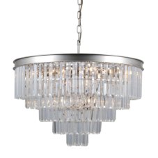 Italux PND-44372-11A-SLVR-BRW závěsné svítidlo Verdes D670mm 11x40W E14 stříbrná