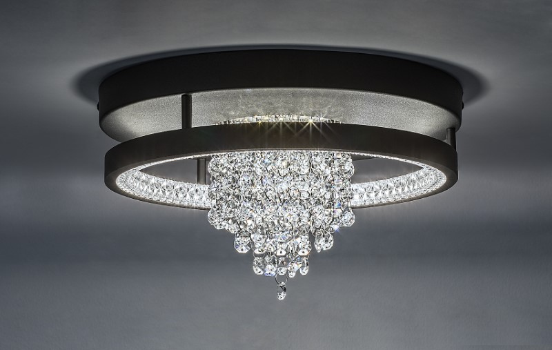 RABALUX 71352 Maribell stropní svítidlo D300mm LED 20W/2400/1000lm 3000-4000K černá, DIP switch